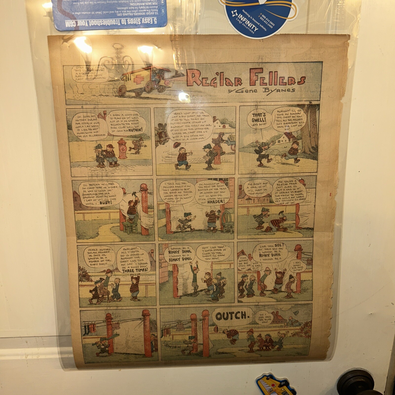 1923 Regl’ar Fellers By Gene Burns Mutt & Jeff By Bud Fisher Original NP Comic 1923 Regl’ar Fellers By Gene Burns Mutt & Jeff By Bud Fisher Original NP Comic