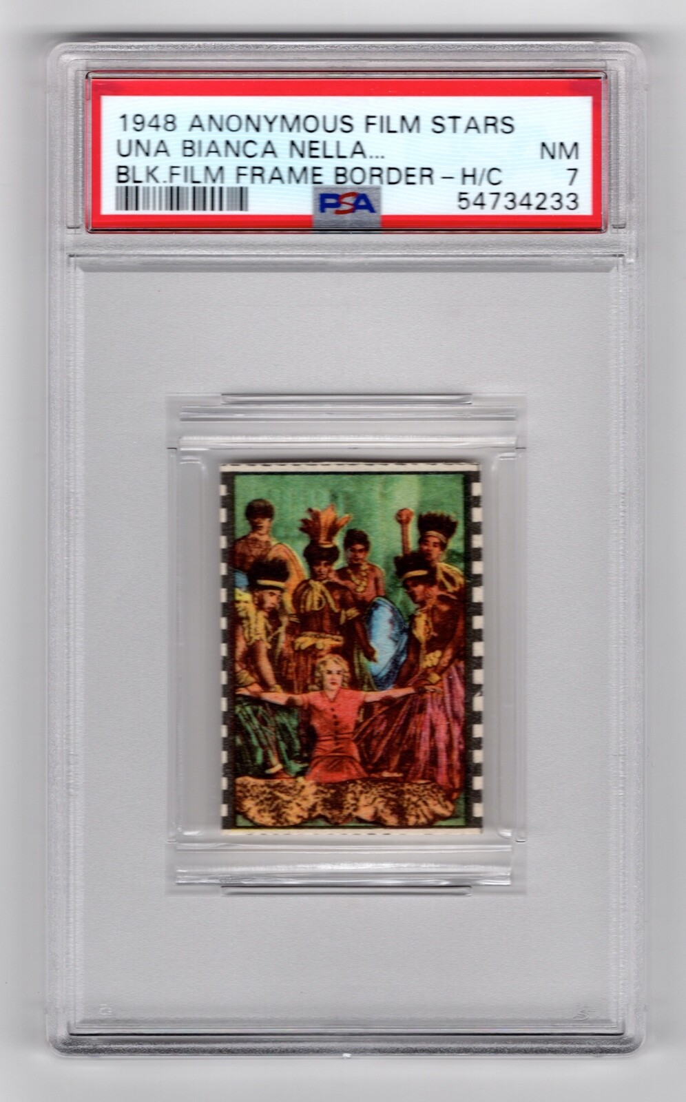 PSA 7 KING KONG 1948 Anonymous Card Natives & Fay Wray Knees) HIGHEST GRADED 1/1 PSA 7 KING KONG 1948 Anonymous Card Natives & Fay Wray Knees) HIGHEST GRADED 1/1
