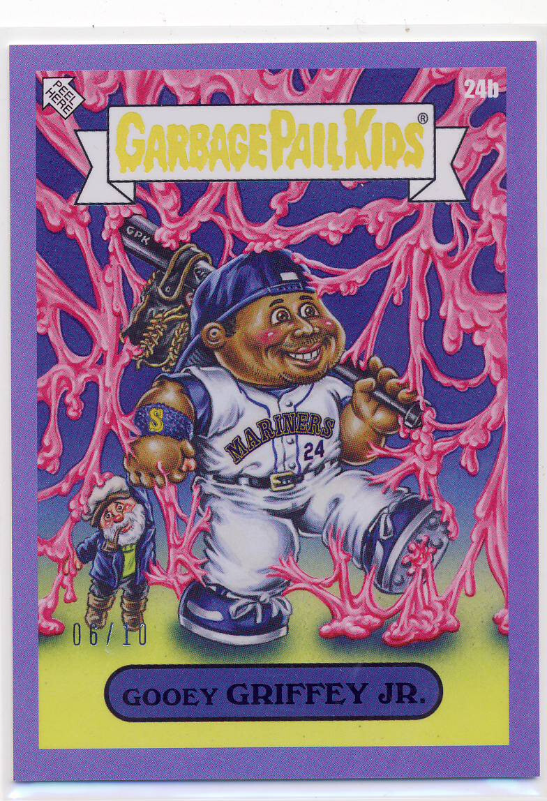 2023 Garbage Pail Kids GPK X MLB GROSS Purple 24b Ken Griffey Jr 06/10 2023 Garbage Pail Kids GPK X MLB GROSS Purple 24b Ken Griffey Jr 06/10