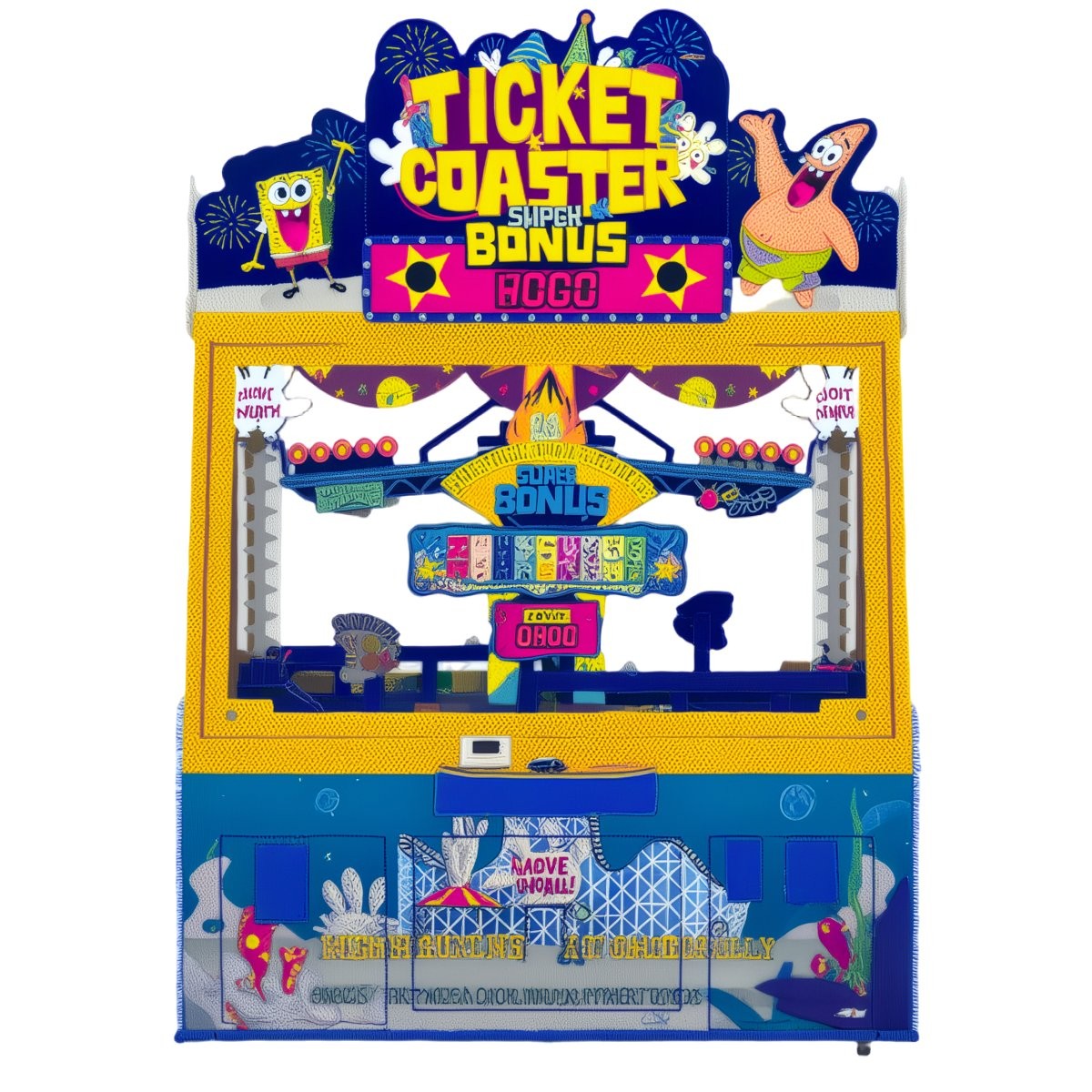 Andamiro SpongeBob Ticket Coaster Redemption Arcade Game Andamiro SpongeBob Ticket Coaster Redemption Arcade Game