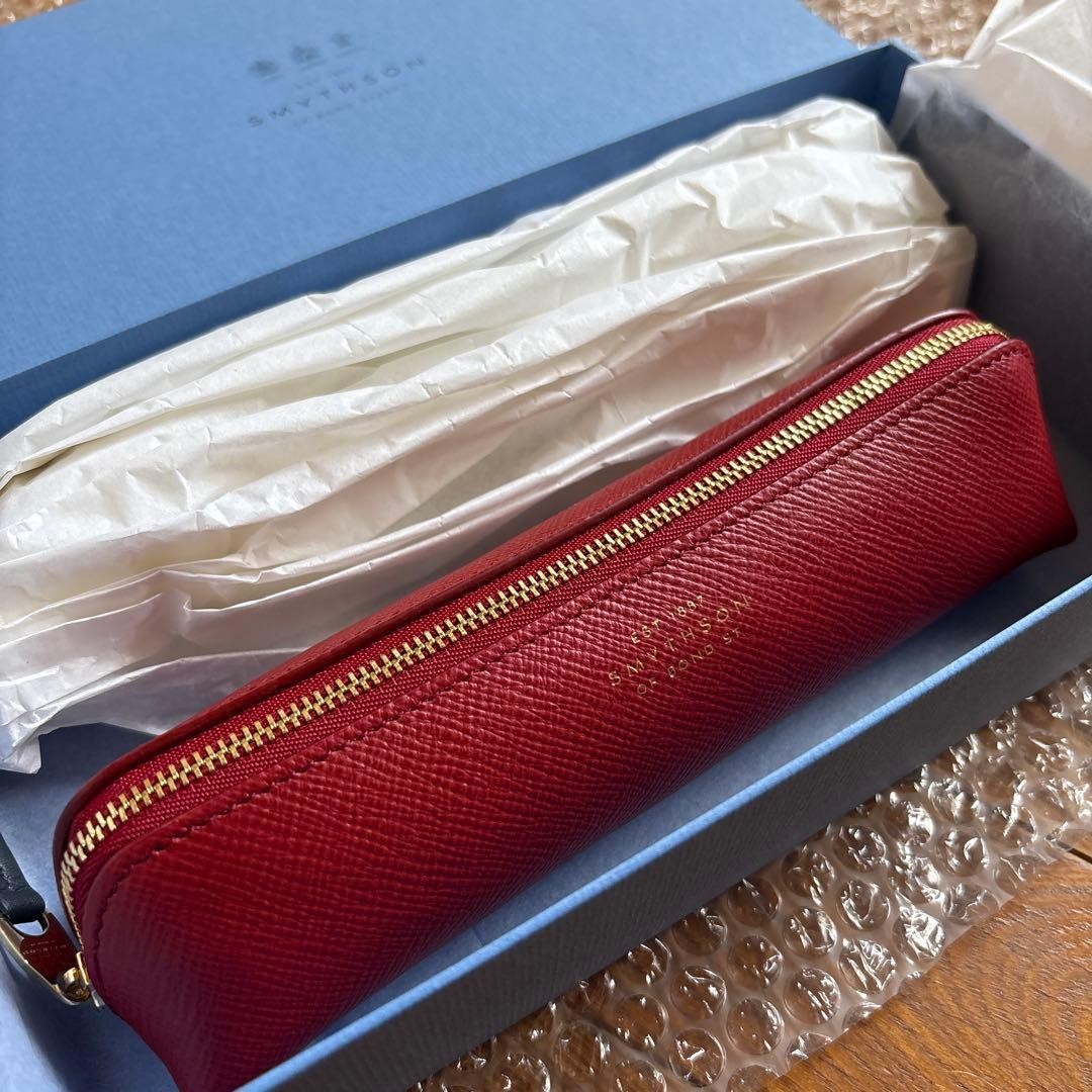 SMYTHSON PANAMA PENCIL CASE SMYTHSON PENCIL CASE #2e717b SMYTHSON PANAMA PENCIL CASE SMYTHSON PENCIL CASE #2e717b