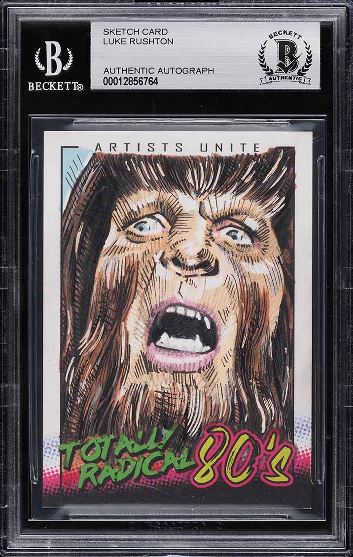 Teen Wolf Michael J Fox Air Jordan 80s Original Art Sketch Card Beckett BAS 1/1