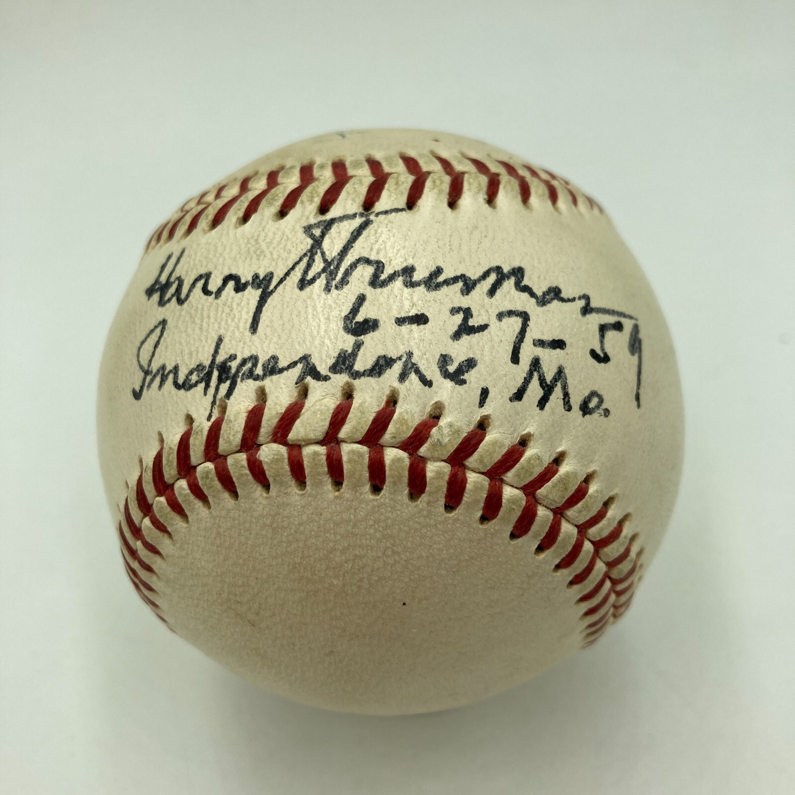 President Harry S. Truman Single Signed American League Baseball JSA COA President Harry S. Truman Single Signed American League Baseball JSA COA