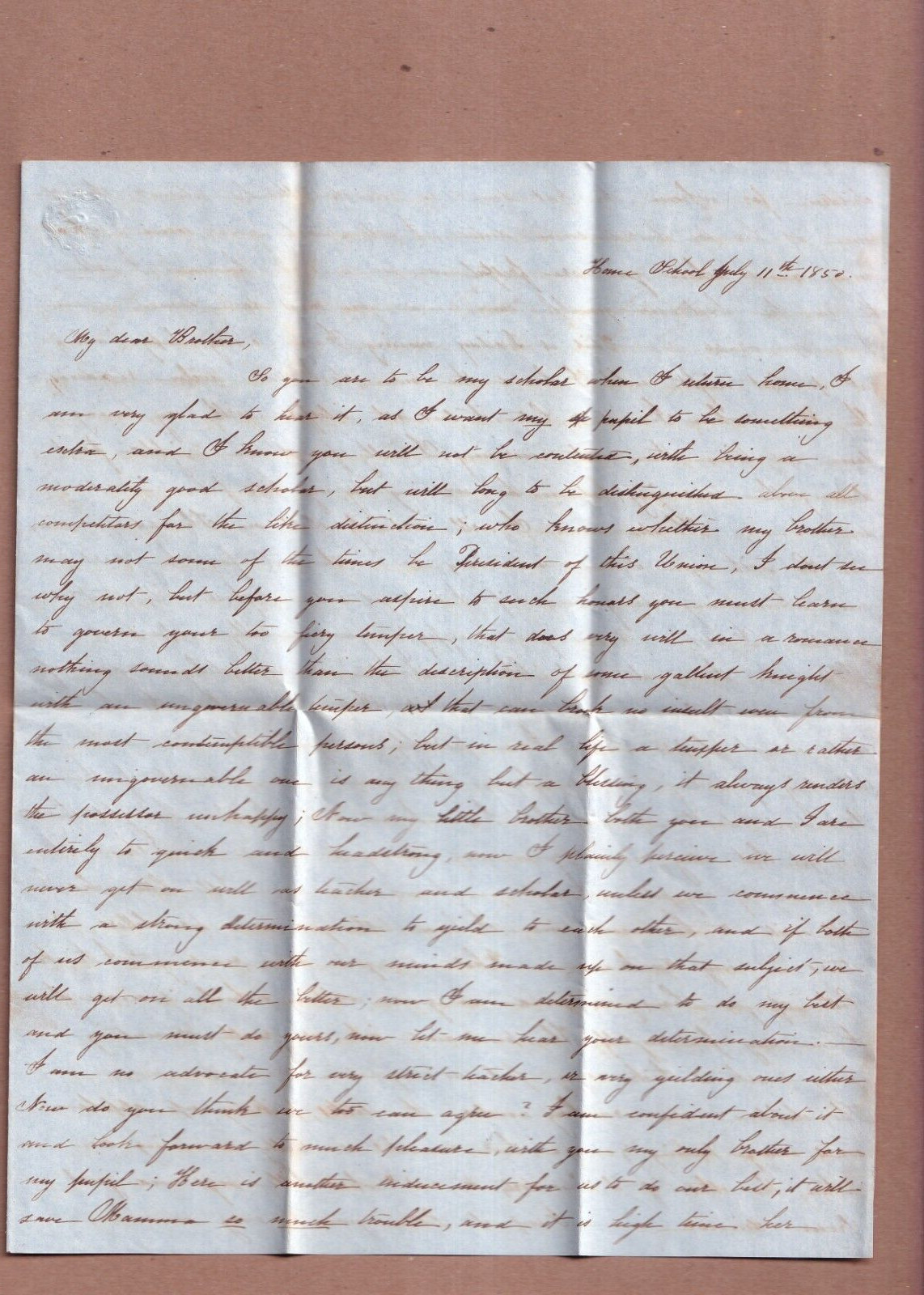 4pg 1850 Richmond Virginia ltr d/l 