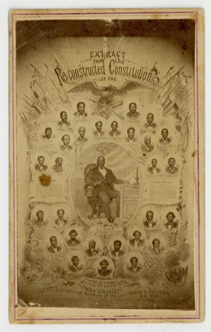 Louisiana Reconstructed Constitution 1868 African American CDV Civil War J15358 Louisiana Reconstructed Constitution 1868 African American CDV Civil War J15358