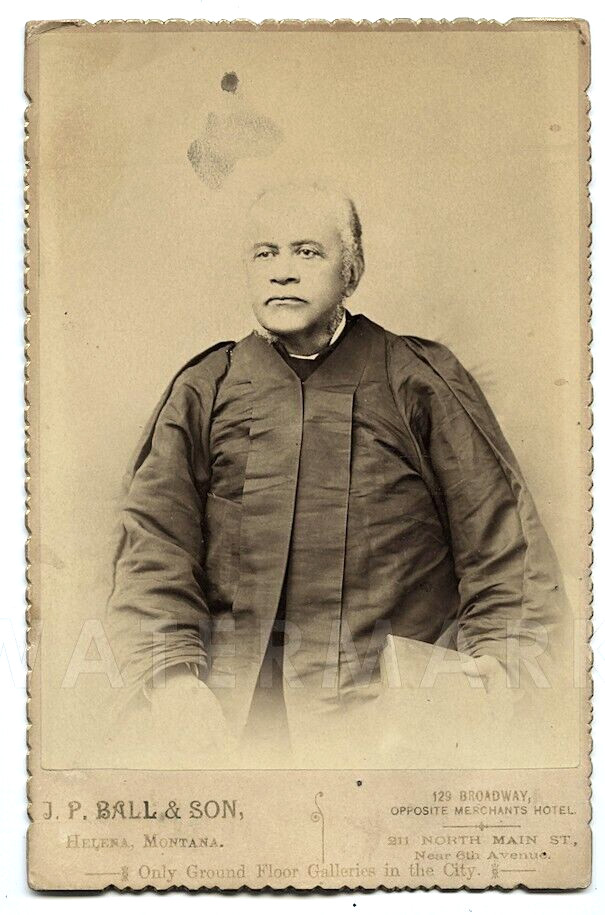 JP BALL AFRICAN AMERICAN PHOTOGRAPHER ID'D REVEREND HELENA MONTANA RARE PHOTO JP BALL AFRICAN AMERICAN PHOTOGRAPHER ID'D REVEREND HELENA MONTANA RARE PHOTO