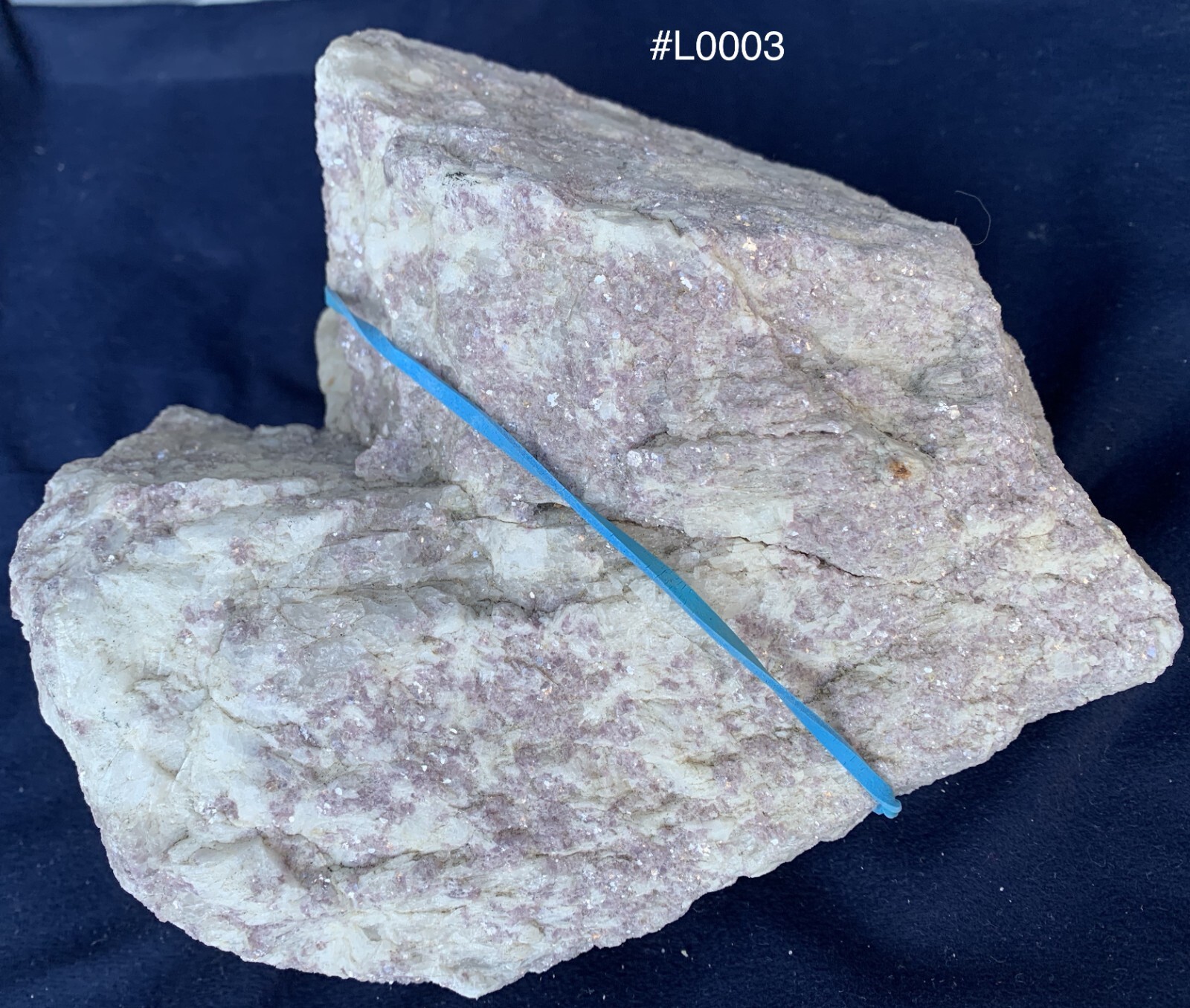 11 LB 6 OZ Pink Lepidolite with Quartz - Large Healing Anchi Crystal Specimen 