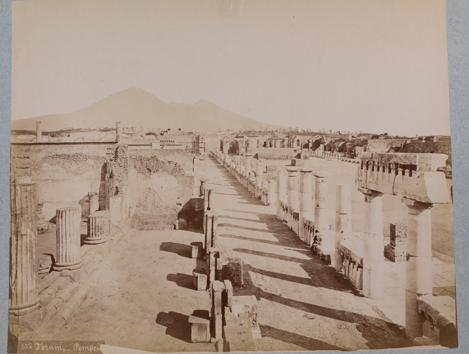 Photo Print Albumen, 1880 Italy Pompeii Forum 21X26Cm Photo Print Albumen, 1880 Italy Pompeii Forum 21X26Cm