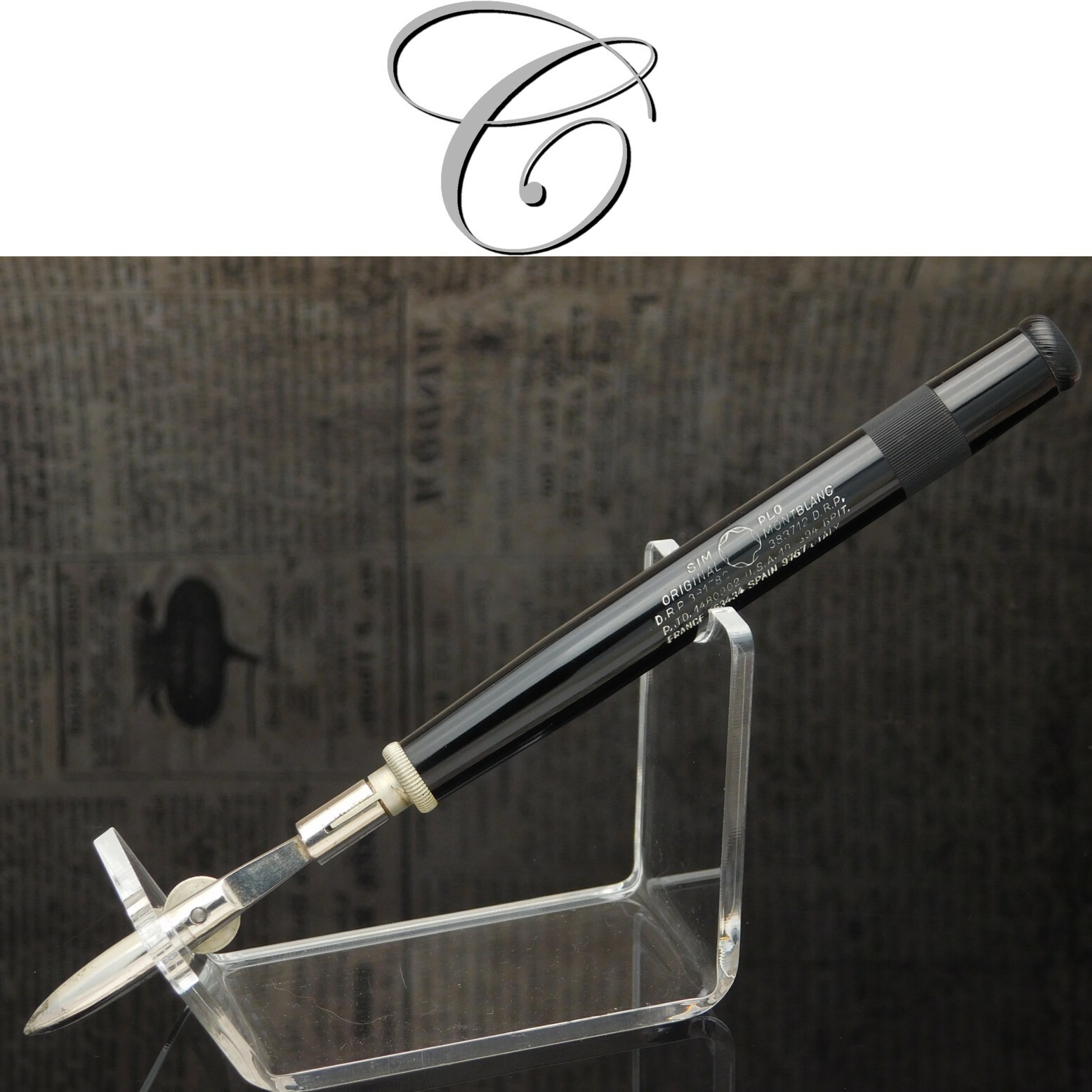 Vintage MONTBLANC SIMPLO ARCHITECT'S PEN FOUNTAIN PEN - Fountain Pen from 1920 Vintage MONTBLANC SIMPLO ARCHITECT'S PEN FOUNTAIN PEN - Fountain Pen from 1920
