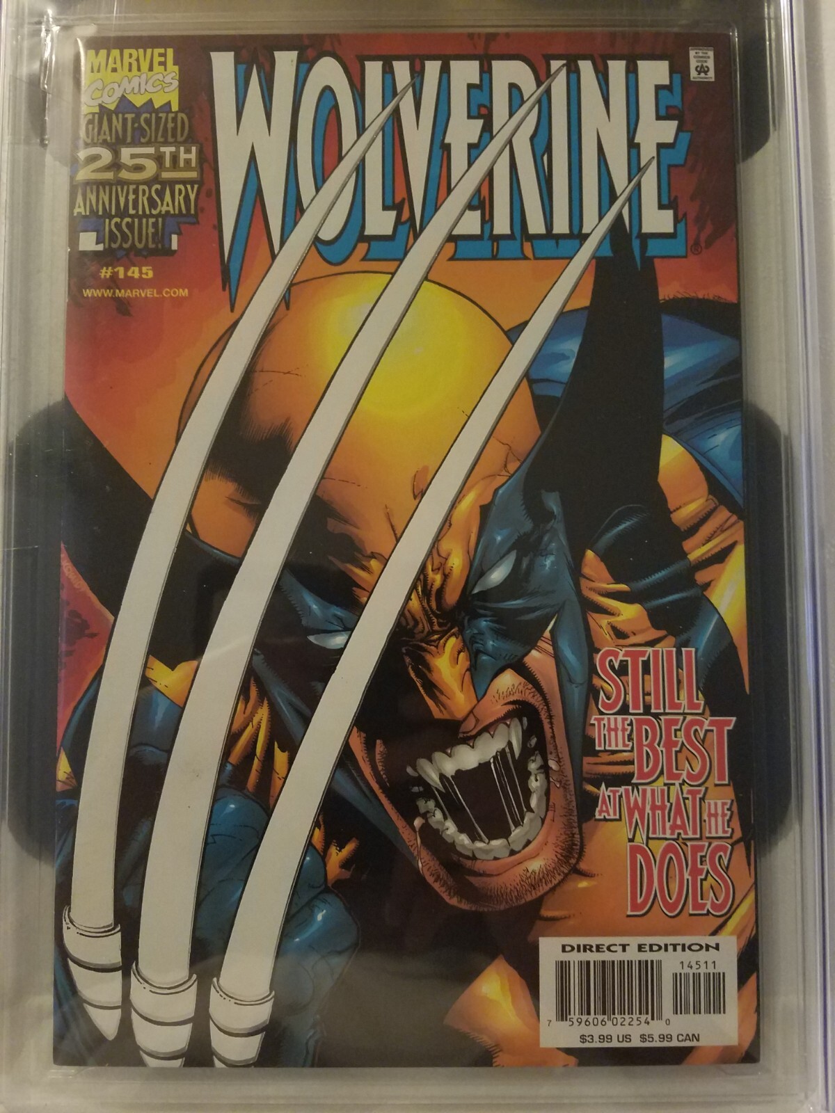 Wolverine #145 White BONE Claw Variant CGC 9.4 - Error Manufactured - Rare Wolverine #145 White BONE Claw Variant CGC 9.4 - Error Manufactured - Rare