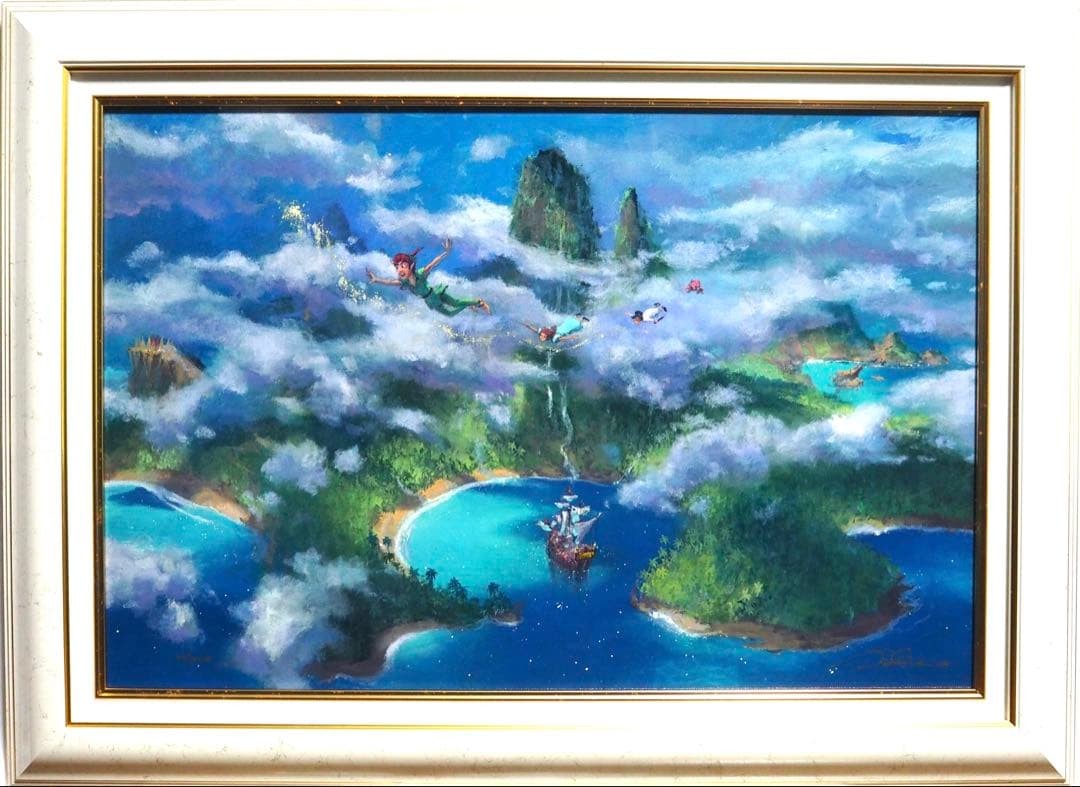 Authentic work James Coleman print Peter Pan painting Disney authorized artist Authentic work James Coleman print Peter Pan painting Disney authorized artist