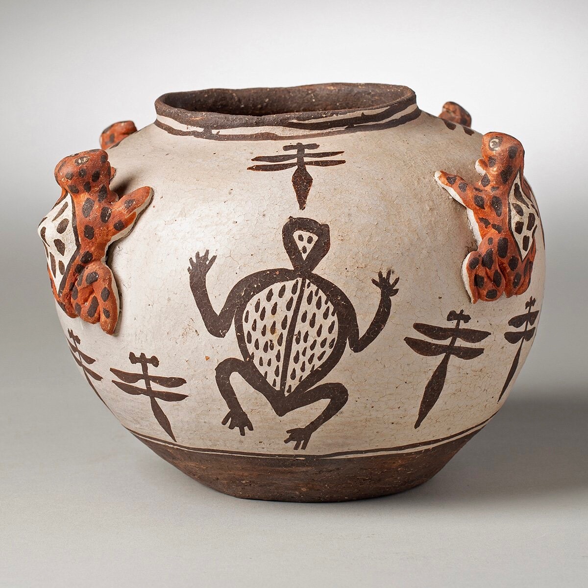 Spectacular 1890s Zuni Pueblo Frog Olla