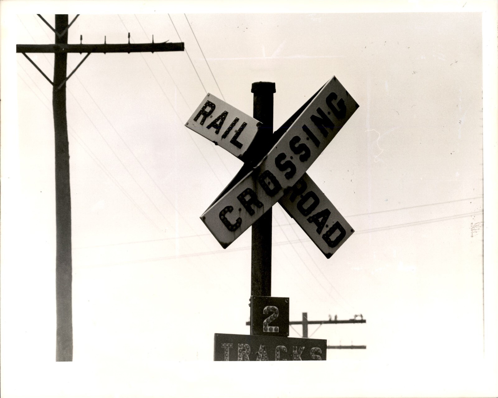 LD274 1979 Original Bob Glendy Photo SEABOARD COAST LINE TRACKS RAILROAD WARNING LD274 1979 Original Bob Glendy Photo SEABOARD COAST LINE TRACKS RAILROAD WARNING