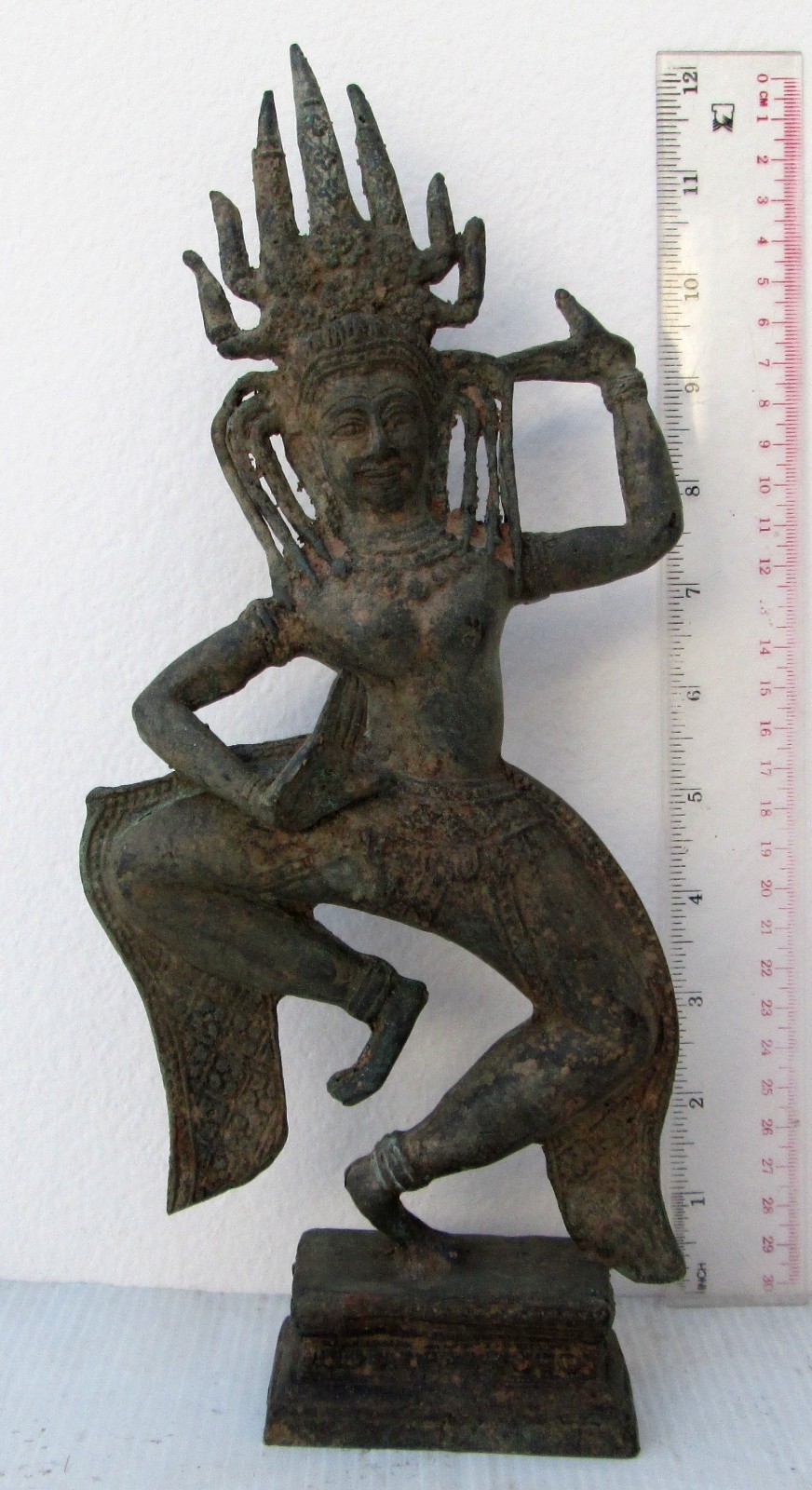 MAGNIFICENT Khmer Cambodia Bronze Dark Ages Goddess Apsara