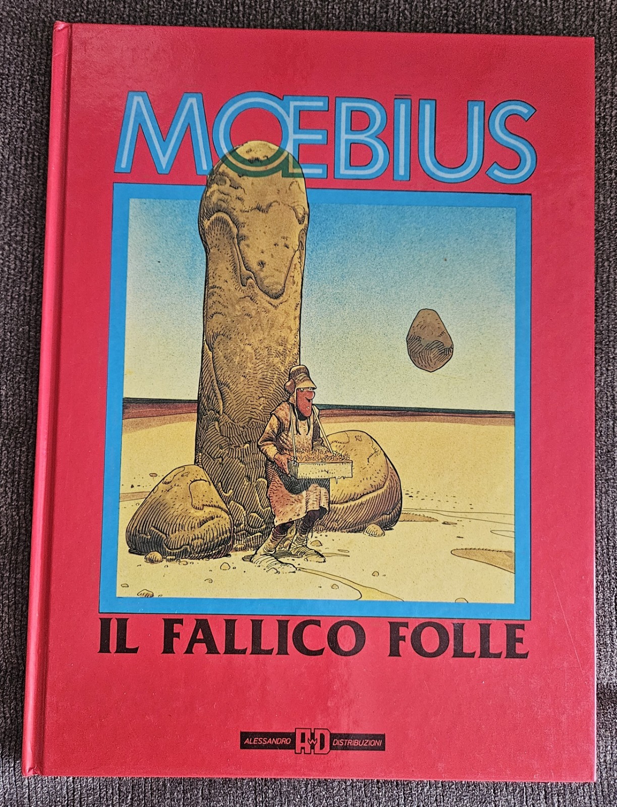 Moebius IL FALLICO FOLLE Legendary Artist Hardbound Book Italian Vintage RARE📖