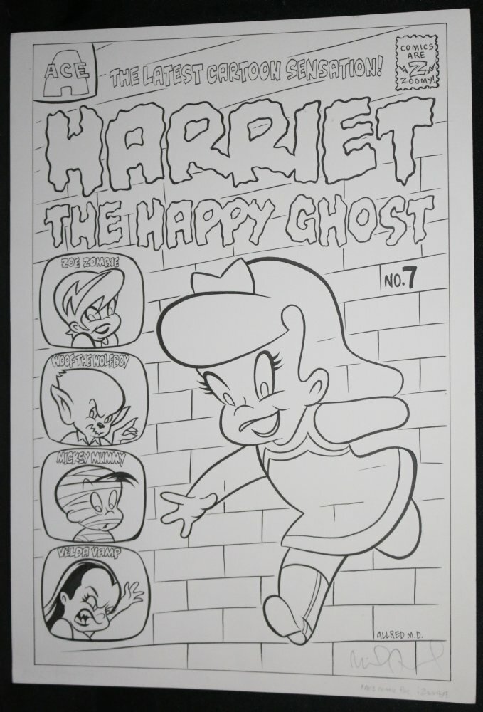 Harriet the Happy Ghost #7 Mock Cover - iZombie - 2011 art by Mike Allred Harriet the Happy Ghost #7 Mock Cover - iZombie - 2011 art by Mike Allred