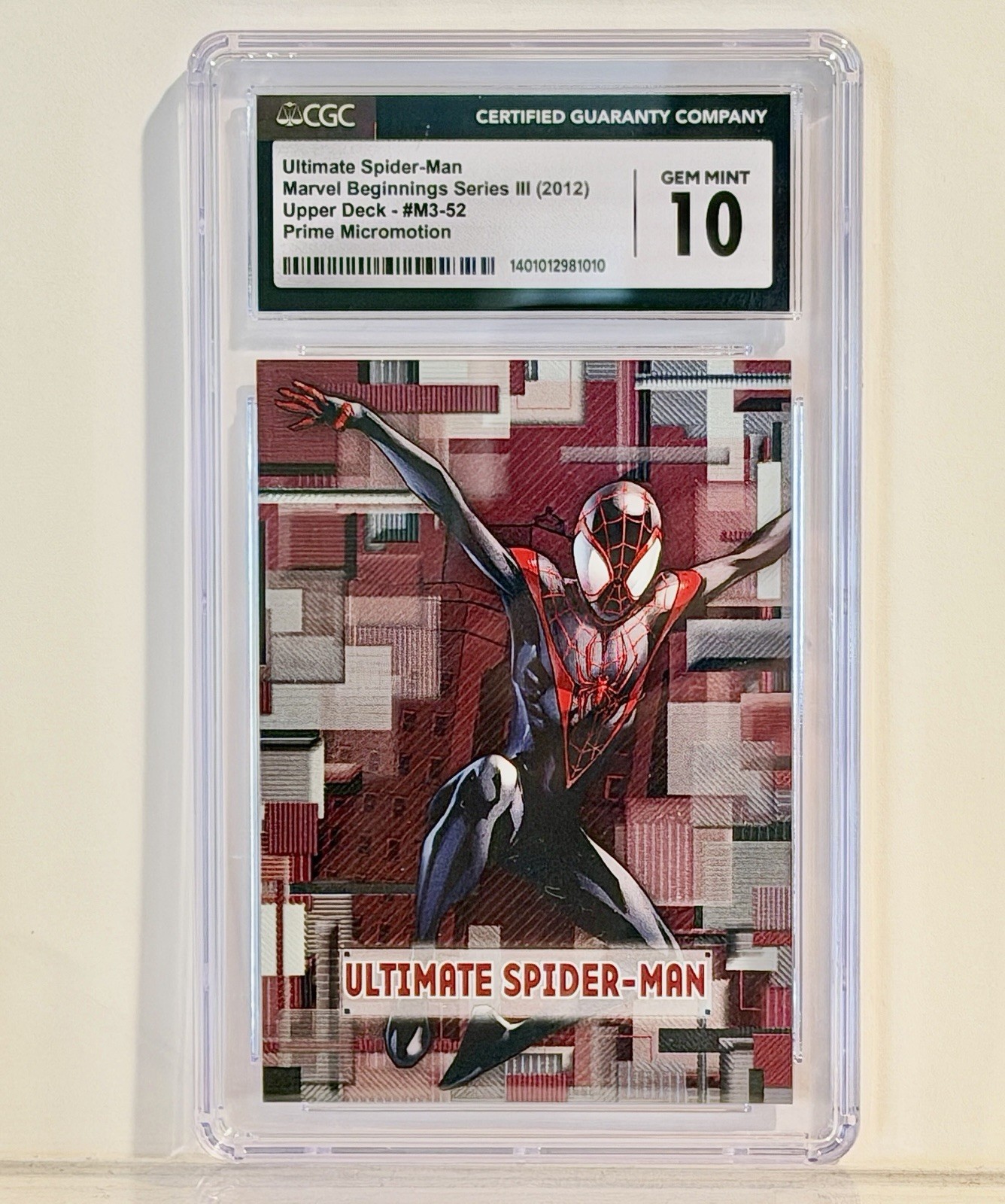 2012 Marvel Beginnings Miles Morales Spider-Man Rookie M3-52 Micromotion CGC 10 2012 Marvel Beginnings Miles Morales Spider-Man Rookie M3-52 Micromotion CGC 10