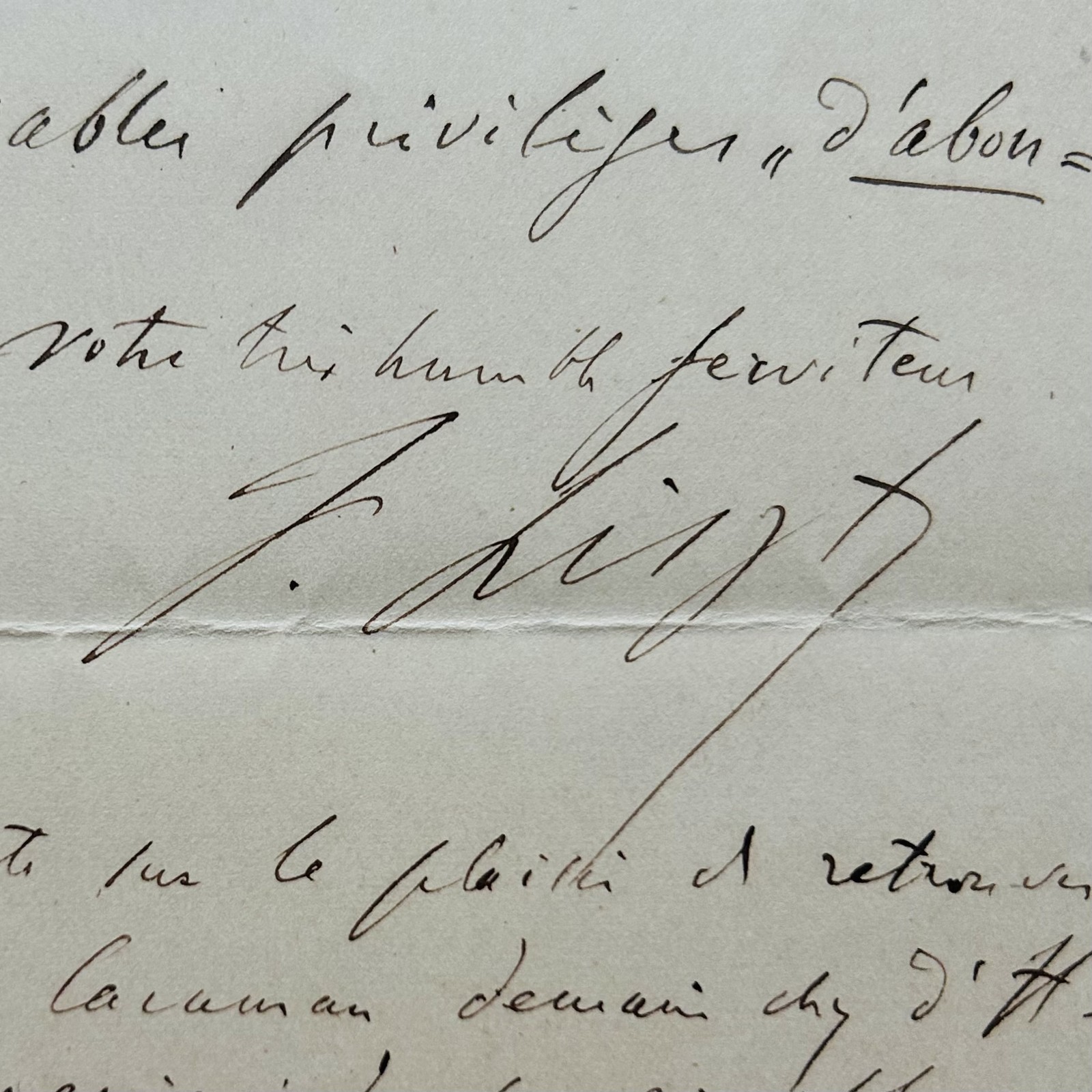 Letter from Franz Liszt to her student, the Princess of Caraman-Chimay Letter from Franz Liszt to her student, the Princess of Caraman-Chimay
