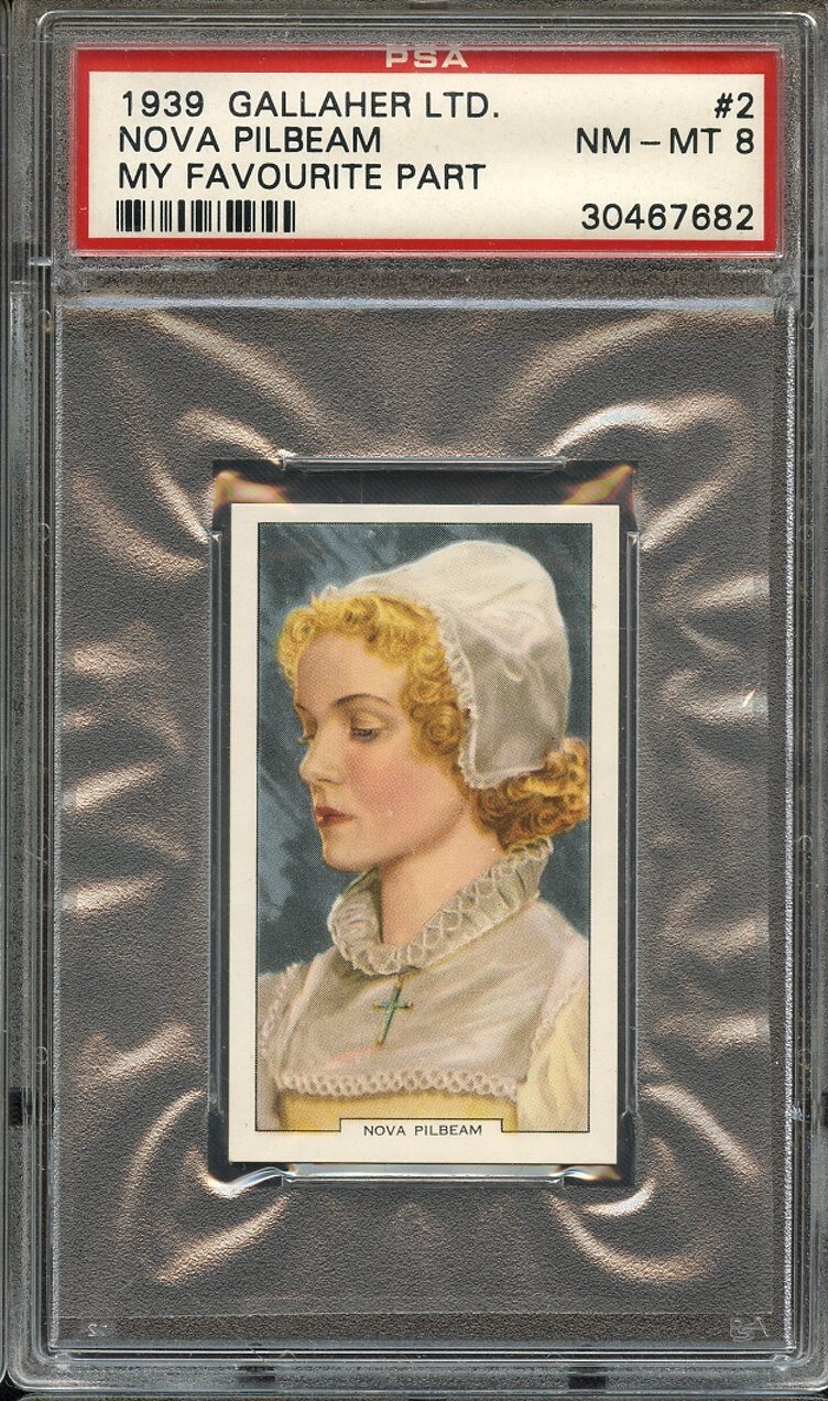 1939 GALLAHER LTD. MY FAVOURITE PART 2 NOVA PILBEAM PSA NM-MT 8 NS 1939 GALLAHER LTD. MY FAVOURITE PART 2 NOVA PILBEAM PSA NM-MT 8 NS