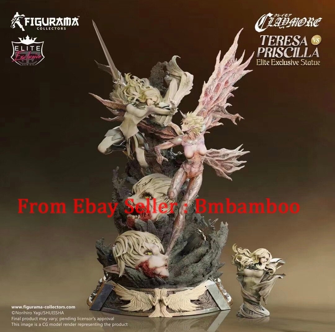 Figurama 1/6 Claymore Teresa & Priscilla Authentic Statue Model Anime Figure New Figurama 1/6 Claymore Teresa & Priscilla Authentic Statue Model Anime Figure New