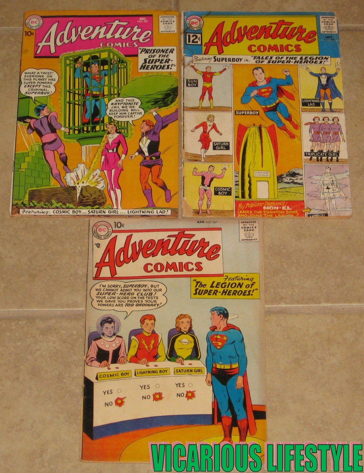 Adventure Comics 247 267 300 DC 1st & 2nd Appearances Legion of Super-Heroes 