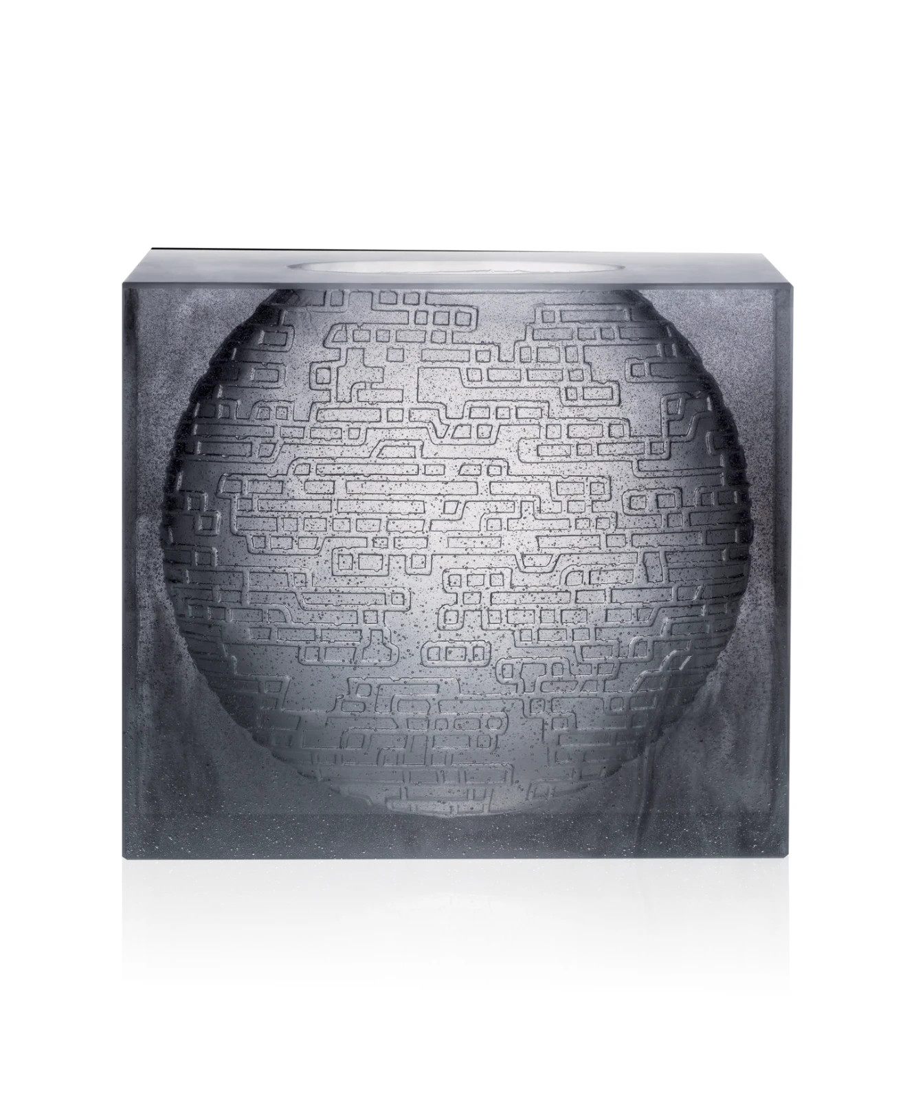 Daum Kumara Gray Vase Jean-Marie Massaud 03196 Daum Kumara Gray Vase Jean-Marie Massaud 03196