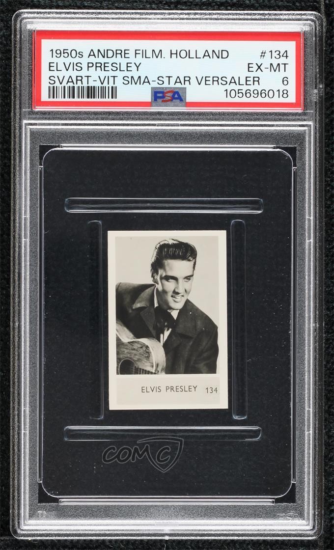 1950s Anonymous Biscuit-Style Gray Nameplate Elvis Presley #134 PSA 6 11bd