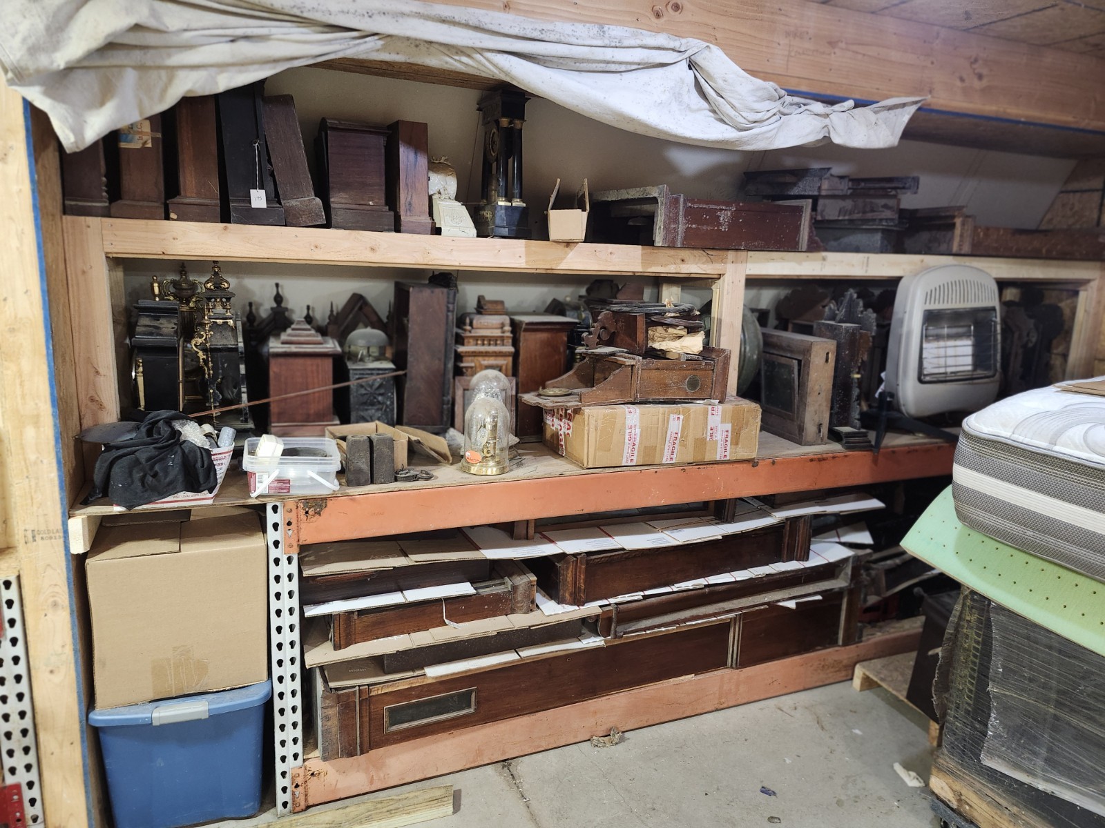 Massive Lot of A Clockmaker's Vintage Antique Clock Collection German Wall Desk Massive Lot of A Clockmaker's Vintage Antique Clock Collection German Wall Desk