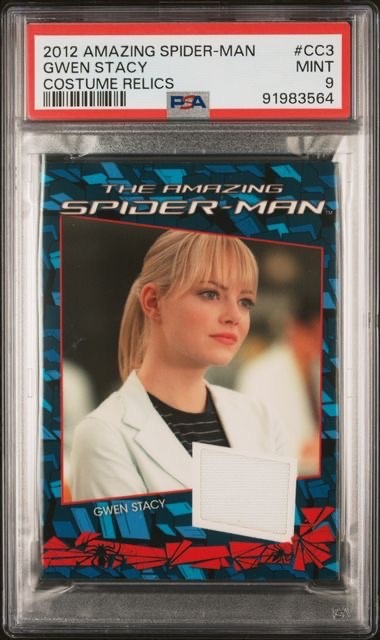 2012 Amazing Spider-Man Gwen Stacy Costume Relics PSA 9 Pop 3 Emma Stone