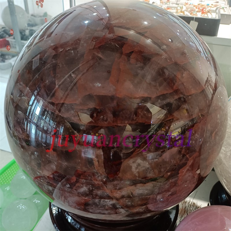 143LB Top Natural Red Fire Crystals Ball Large Quartz Sphere Reiki Healing Stand 143LB Top Natural Red Fire Crystals Ball Large Quartz Sphere Reiki Healing Stand