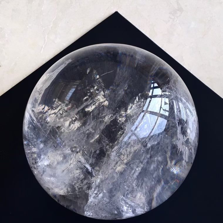 24.31LB TOP Natural clear Quartz ball hand carved Crystal Energy 200mm Sphere 24.31LB TOP Natural clear Quartz ball hand carved Crystal Energy 200mm Sphere