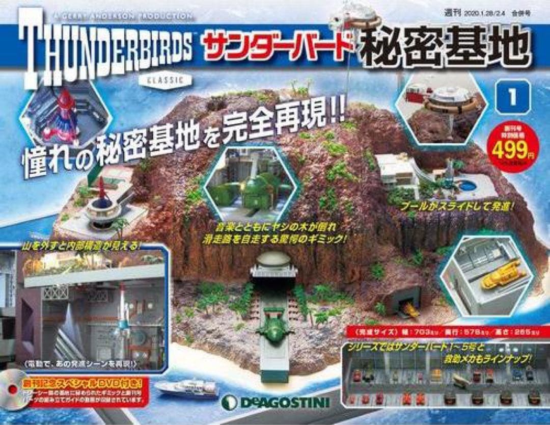 Unassembled Deagostini Thunderbird Secret Base Full Volume Set Reprint Unassembled Deagostini Thunderbird Secret Base Full Volume Set Reprint