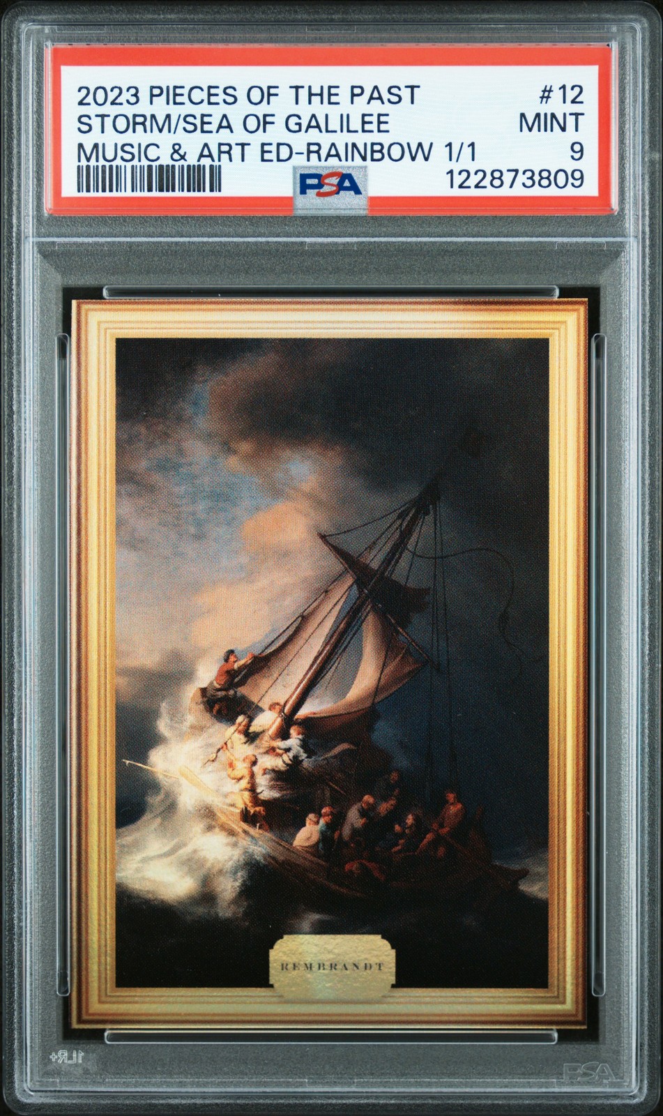 2023 PIECES OF THE PAST MUSIC & ART ED THE STORM ON THE SEA OF GALILEE 1/1 PSA 9 2023 PIECES OF THE PAST MUSIC & ART ED THE STORM ON THE SEA OF GALILEE 1/1 PSA 9