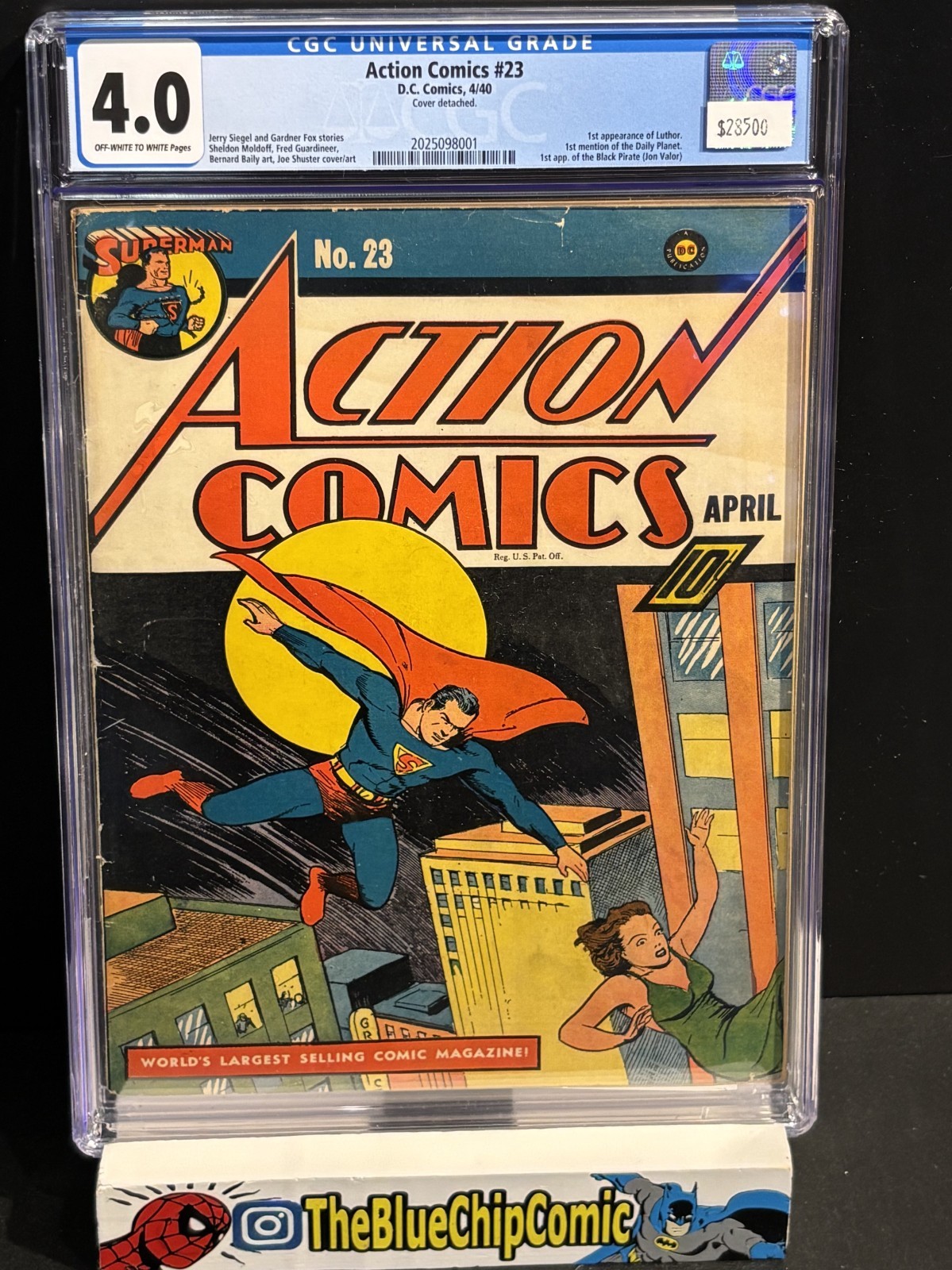 Action Comics #23 CGC 4.0 1940 - 1st App of Lex Luther