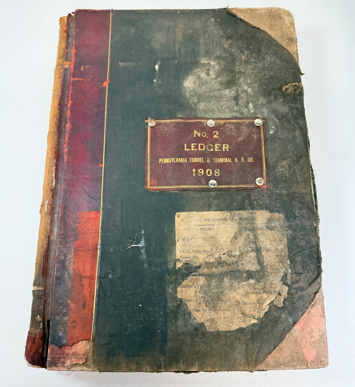1908 Pennsylvania Railroad Tunnel & Terminal Ledger Book RR Accounting 1908 Pennsylvania Railroad Tunnel & Terminal Ledger Book RR Accounting