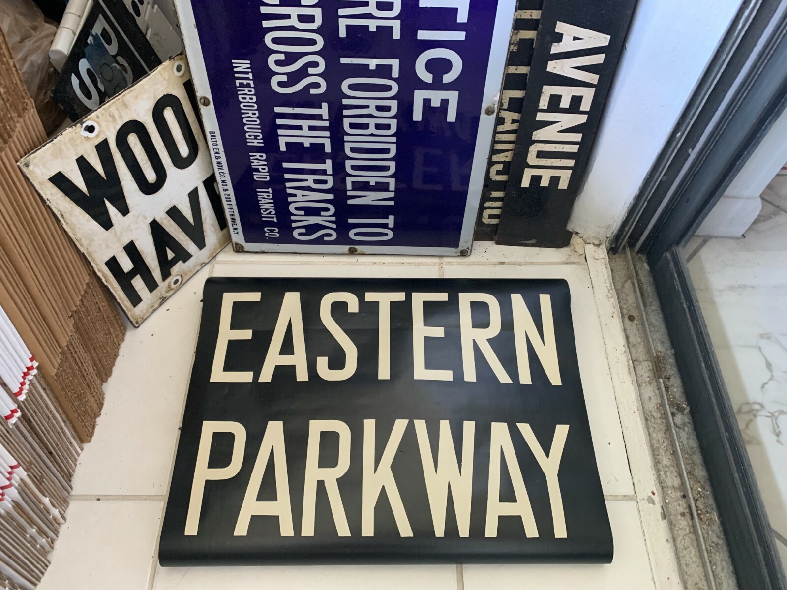 1948 NY NYC SUBWAY ROLL SIGN BROOKLYN EASTERN PARKWAY BUSHWICK PROSPECT HEIGHTS 1948 NY NYC SUBWAY ROLL SIGN BROOKLYN EASTERN PARKWAY BUSHWICK PROSPECT HEIGHTS