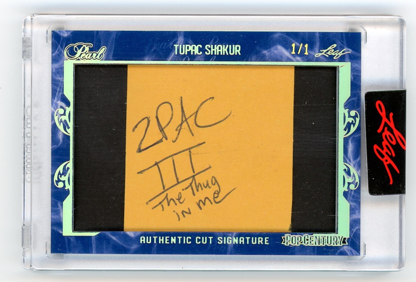 2024 Leaf Pop Century Pearl Cut Signature Tupac Shakur 2PAC 1/1 Auto Signed 2024 Leaf Pop Century Pearl Cut Signature Tupac Shakur 2PAC 1/1 Auto Signed