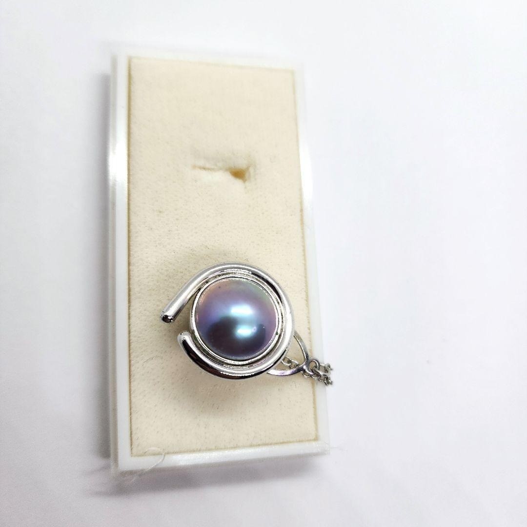 Tasaki Mabe Pearl Silver Tie Tack Vintage Rare Lapel Pin Used Japan Tasaki Mabe Pearl Silver Tie Tack Vintage Rare Lapel Pin Used Japan
