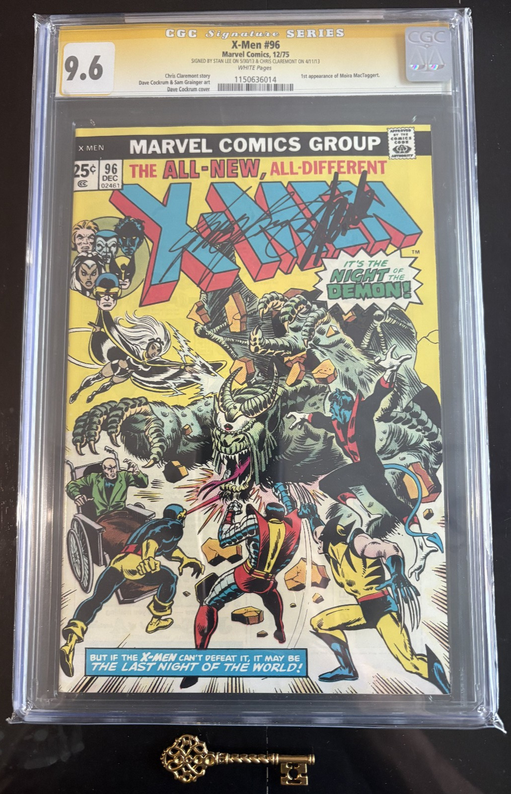 X-Men #96 CGC 9.6 Signed 2x by Chris Claremont & Stan Lee - 1st Moira MacTaggert