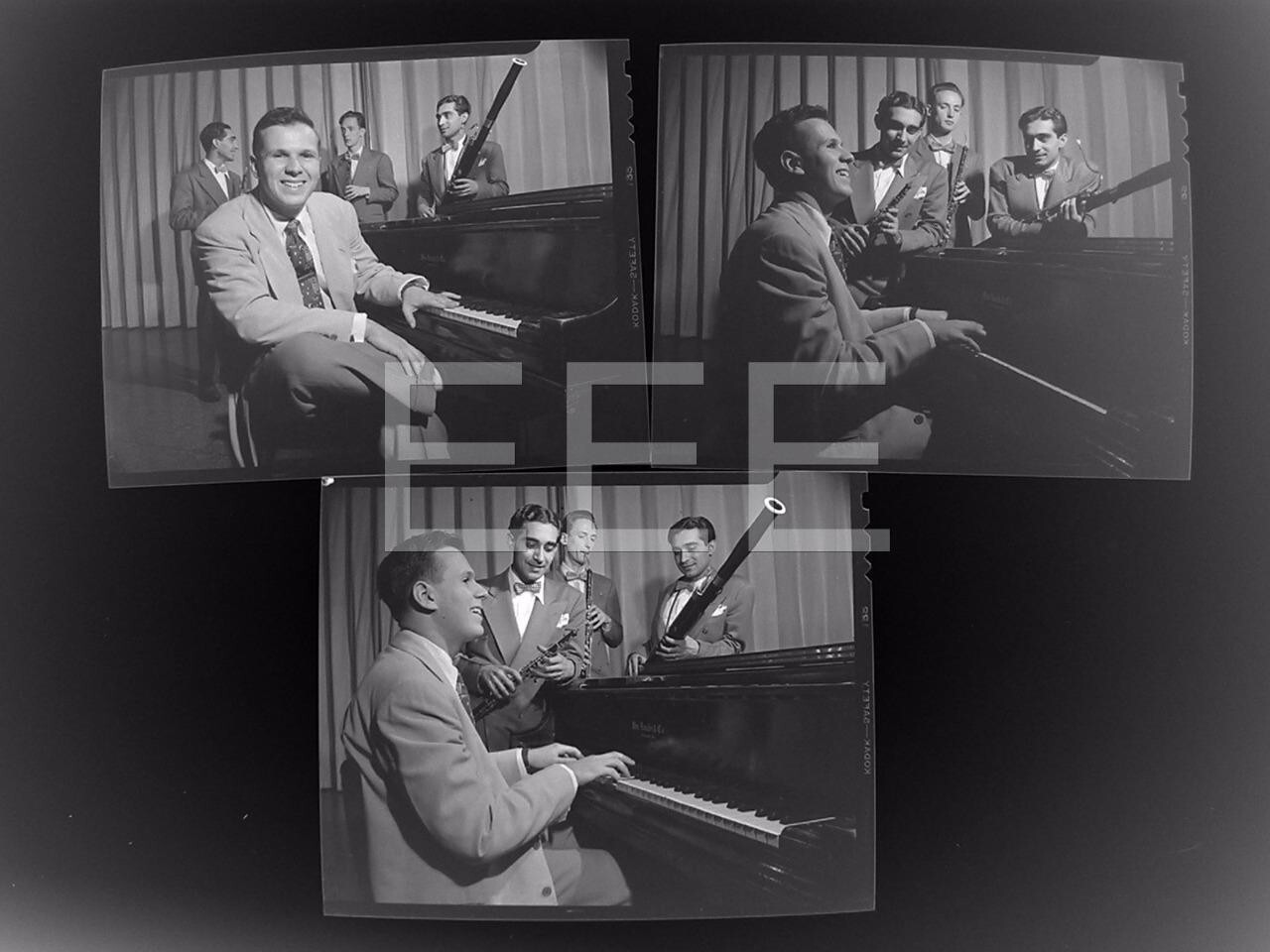 1946 5 Elliot Lawrence Band Leader by Morris Engel Old Photo Negative Lot 18ABOX 1946 5 Elliot Lawrence Band Leader by Morris Engel Old Photo Negative Lot 18ABOX