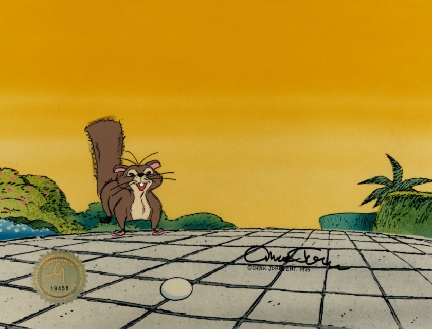 Rikki Tikki Tavi Chuck Jones Signed 1975 Original Production Cel COA n Seal 7725