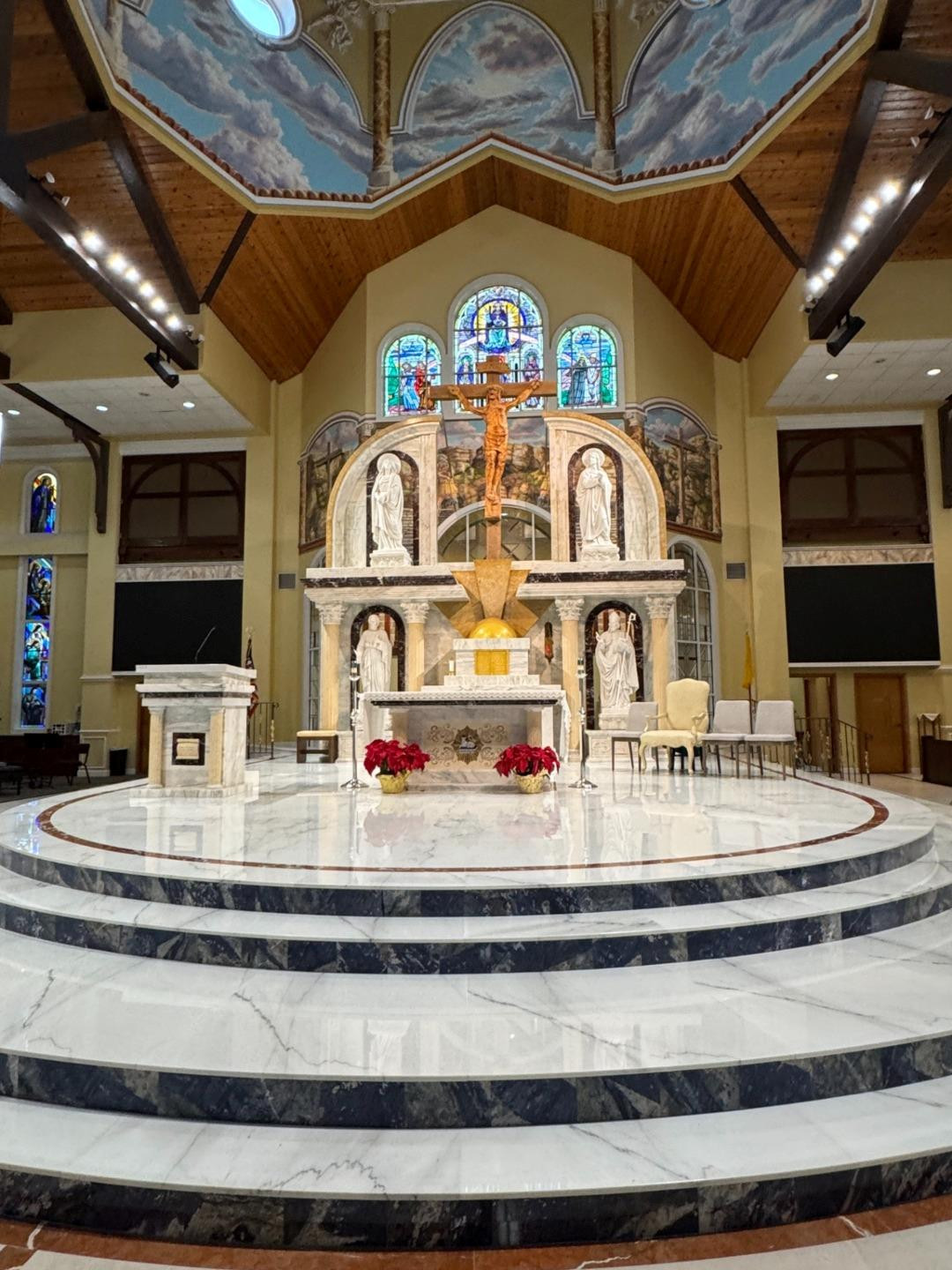 MONUMENTAL HAND CARVED CHURCH RELIGIOUS MARBLE ALTAR - JJX6A MONUMENTAL HAND CARVED CHURCH RELIGIOUS MARBLE ALTAR - JJX6A