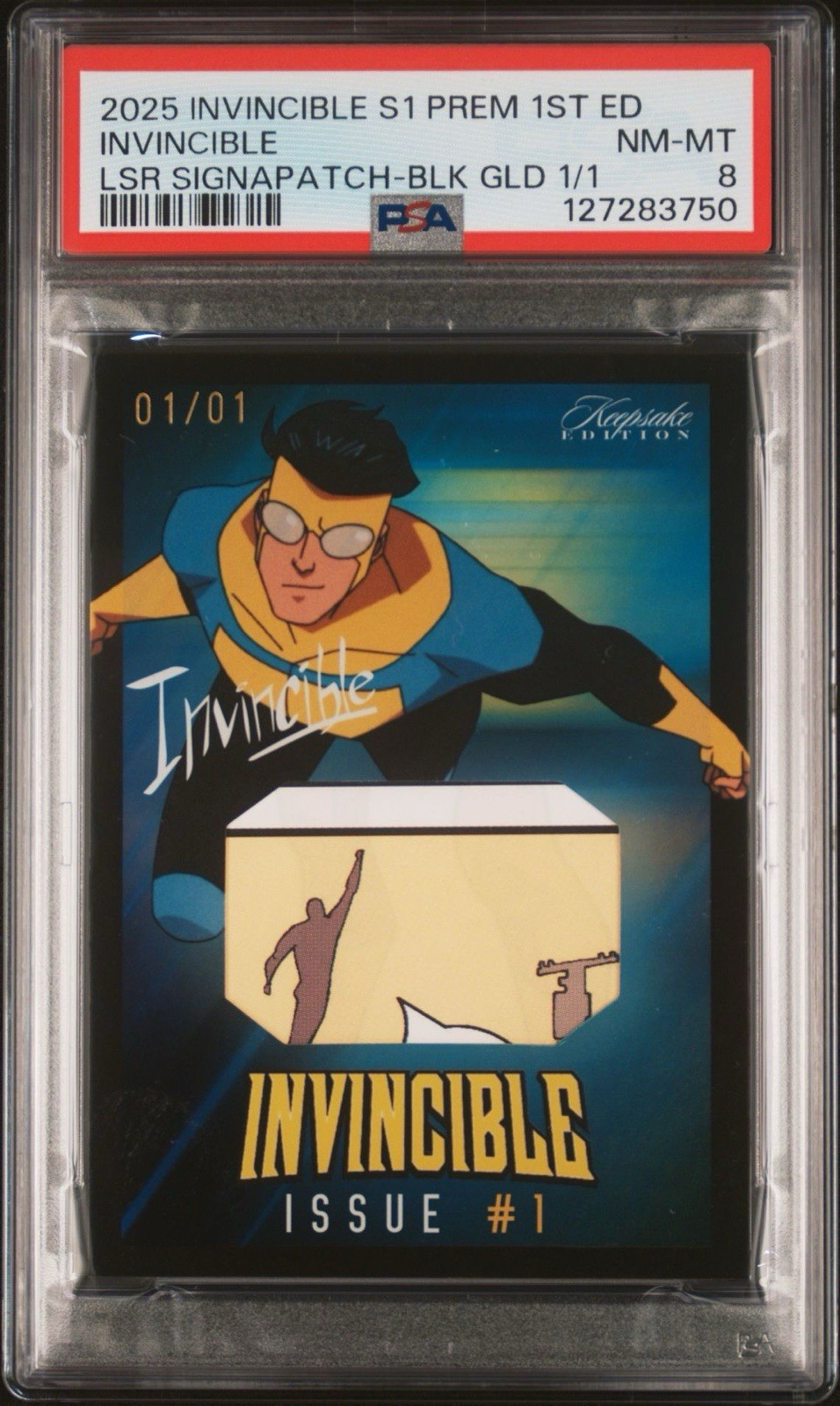 Keepsake 2025 Invincible 1/1 Rarest Card in Season 1 Set #601 of 600 1st Issue Keepsake 2025 Invincible 1/1 Rarest Card in Season 1 Set #601 of 600 1st Issue
