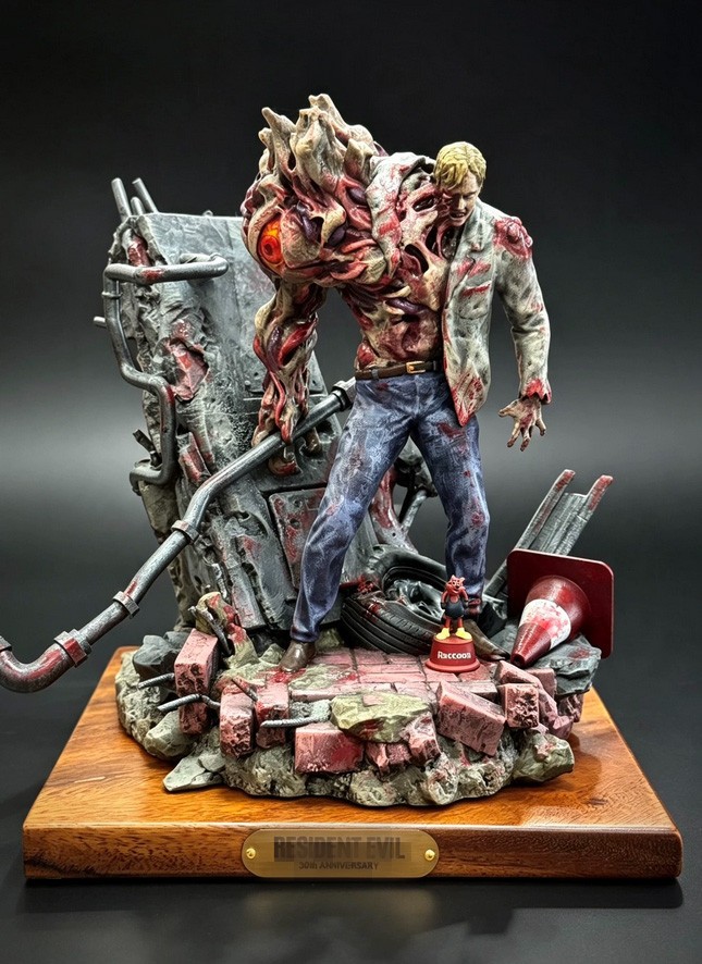 LYMTOYS RE2 William Birkin G-1 painted model collectible statue H28cm LYMTOYS RE2 William Birkin G-1 painted model collectible statue H28cm