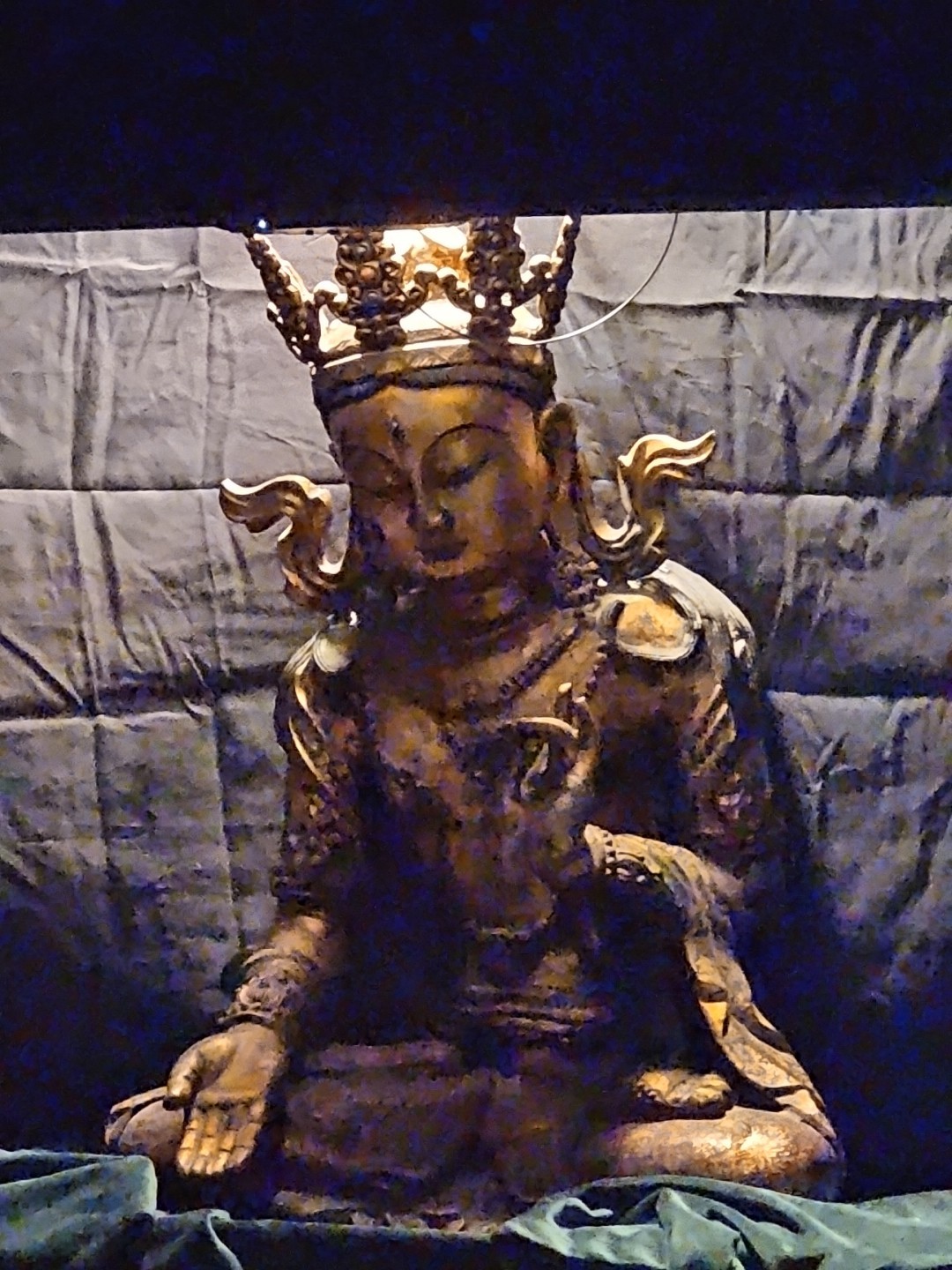 Antique 3 Foot Tall Bronze Buddha Stunning Heavy Antique 3 Foot Tall Bronze Buddha Stunning Heavy