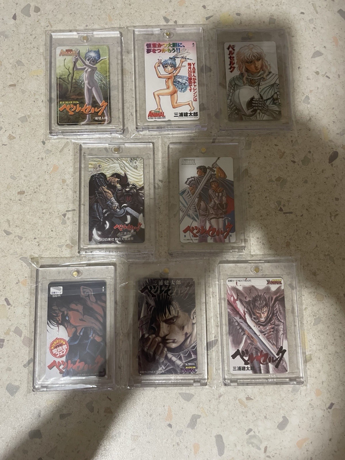Berserk phone card + tosho card next 500 bonus Young Animal new Berserk phone card + tosho card next 500 bonus Young Animal new