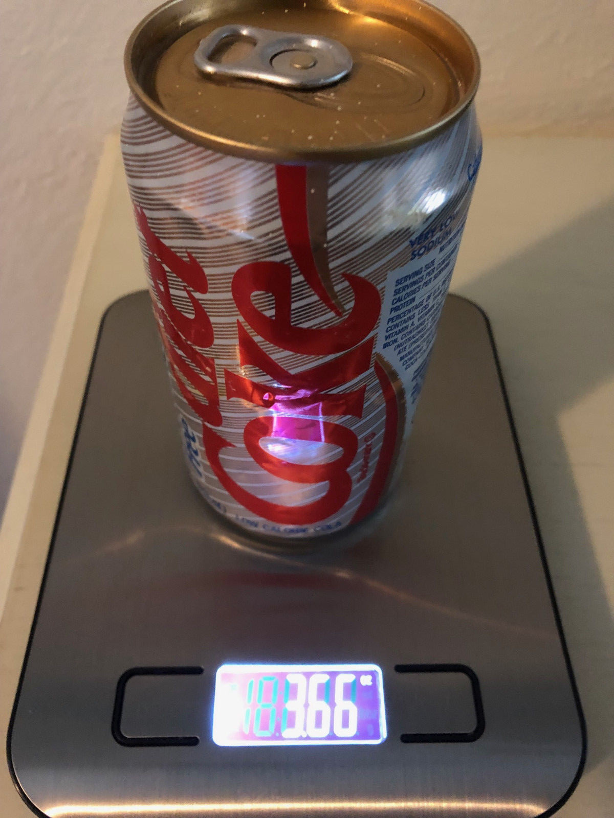 Diet Coke Can Factory Error Partially Filled and Unopened from the 1980's Diet Coke Can Factory Error Partially Filled and Unopened from the 1980's