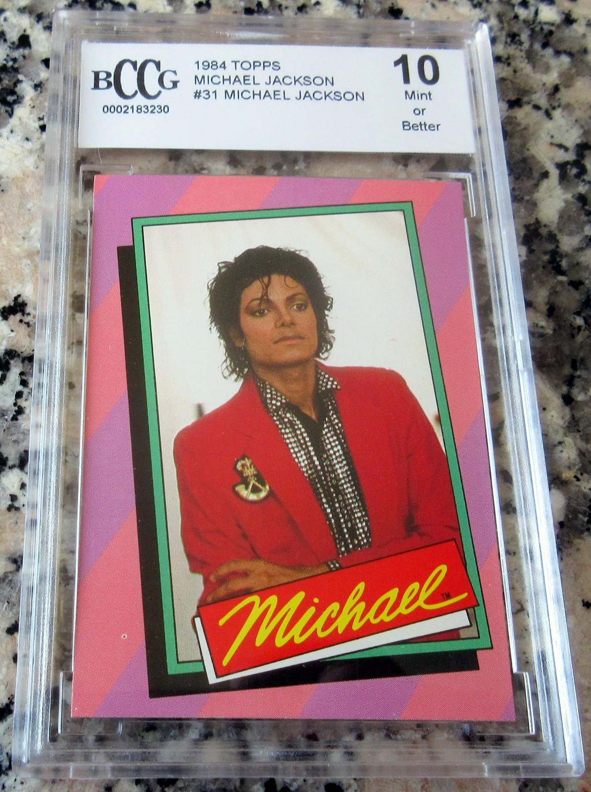 MICHAEL JACKSON King Of Pop 1984 Topps Music Card BGS BCCG 10 Hall Of Fame🔥🔥$$