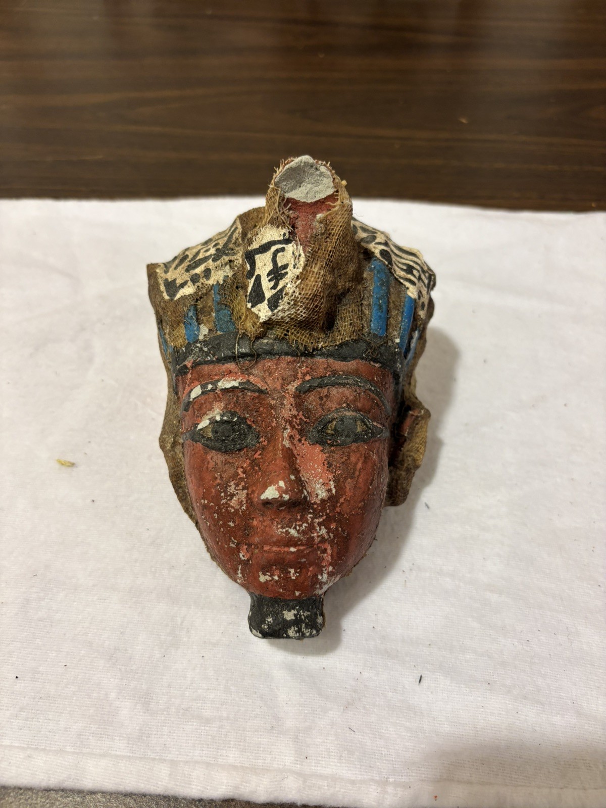 Egyptian Cartonnage Mummy Mask Fragment c. 1st Century AD 1896 Cairo Provenan