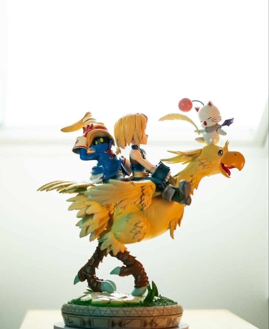 Final Fantasy IX Gakabox Zidane Vivi Chocobo Statue Figure Rare FF9 Japan